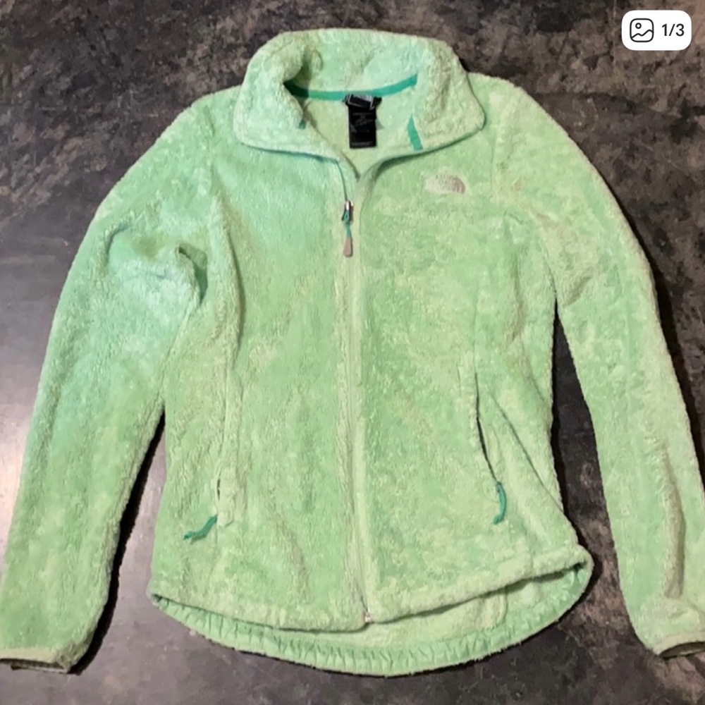 North Face Green Fleece Jacket